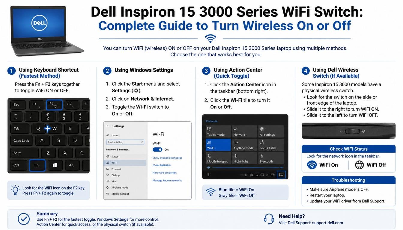dell inspiron 15 3000 series wifi switch