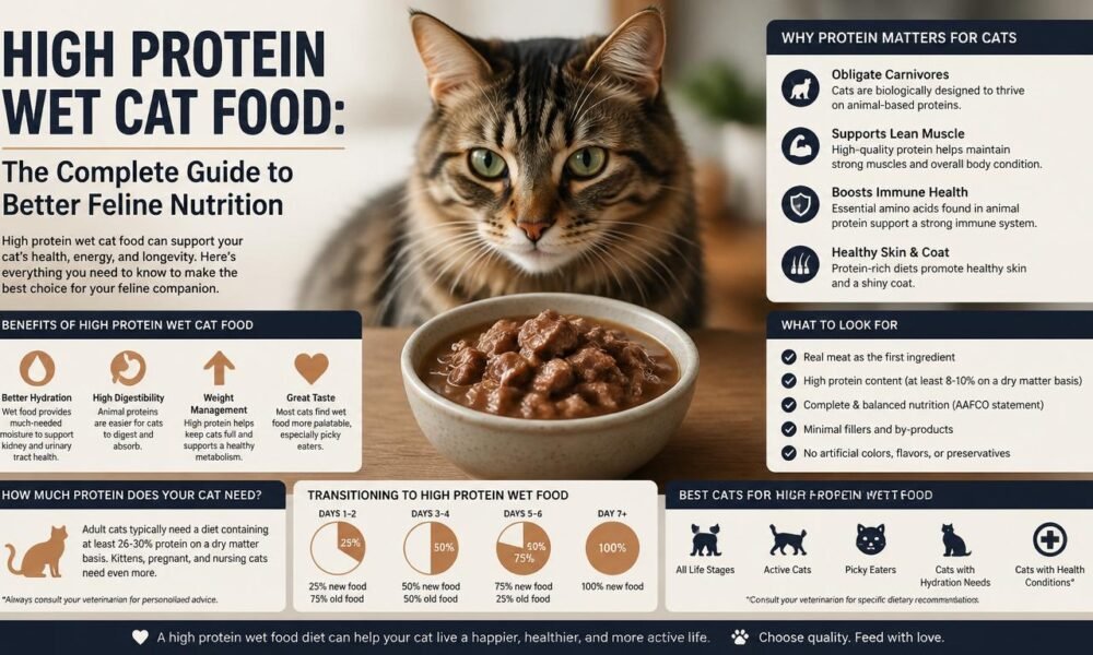 high protein wet cat food