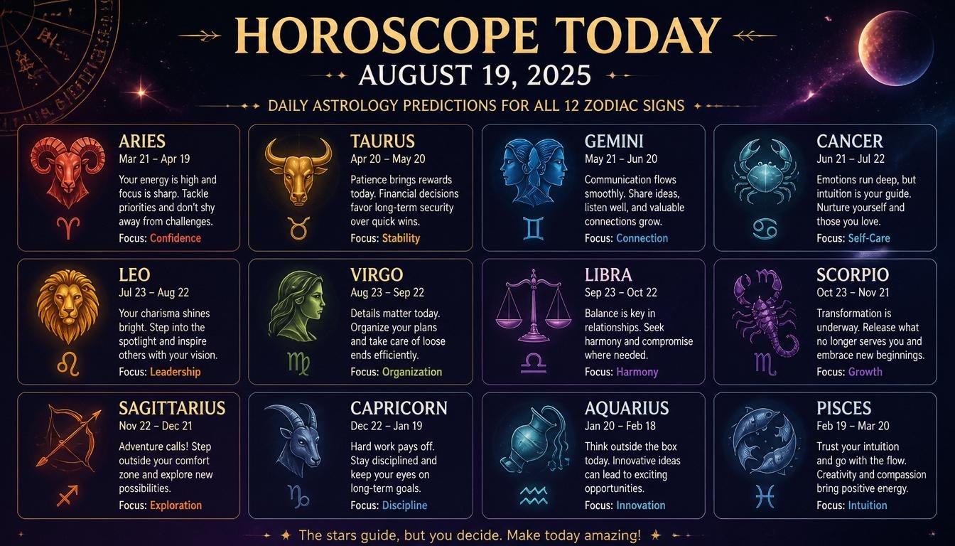 horoscope today august 19 2025