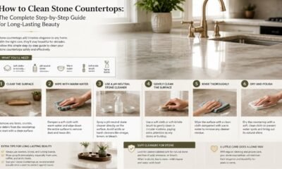 how to clean stone countertops