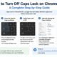 how to turn off caps lock on chromebook