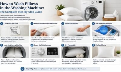 how to wash pillows in the washing machine