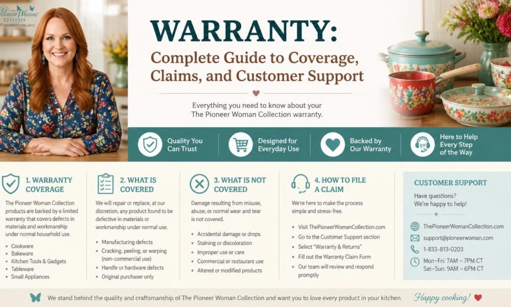 thepioneerwomancollection.com warranty