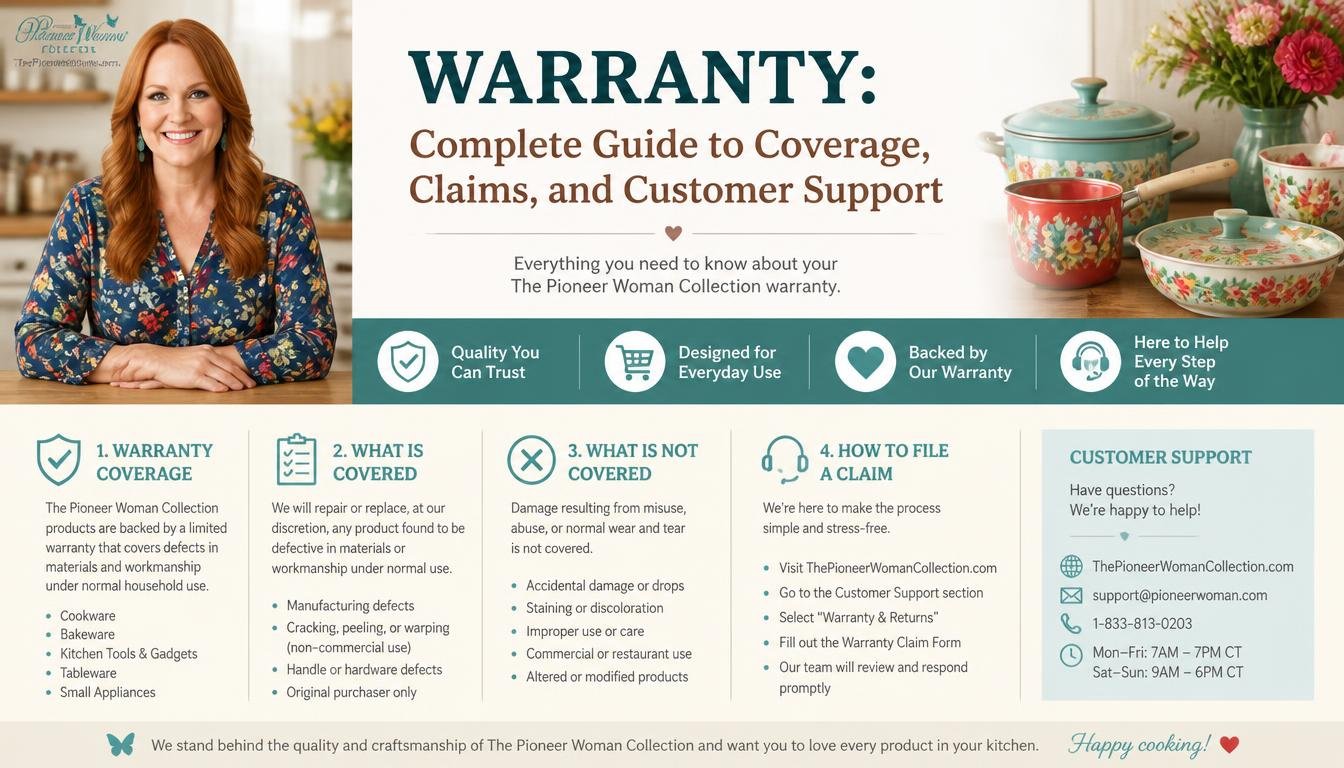 thepioneerwomancollection.com warranty