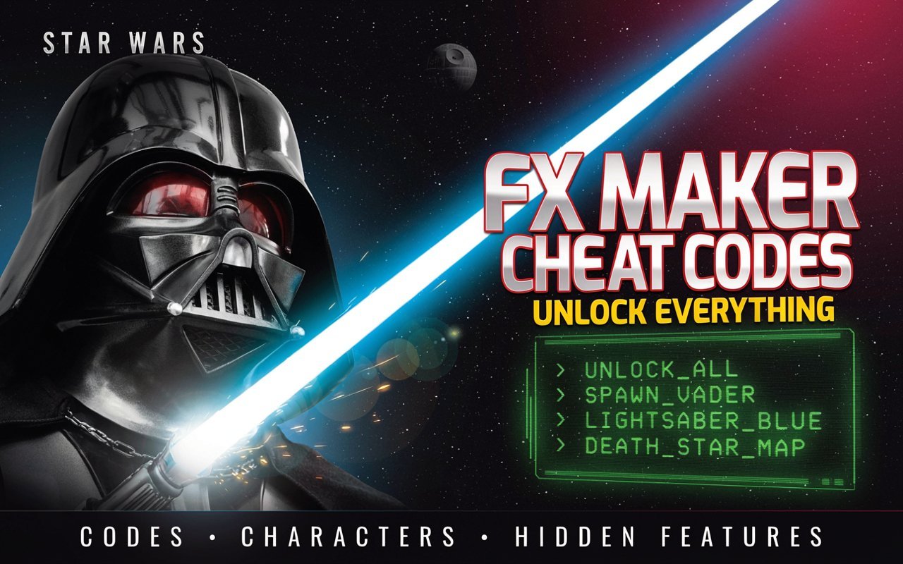 star wars movie fx maker codes