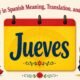 thursday in spanish