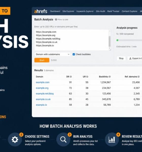 batch analysis ahrefs